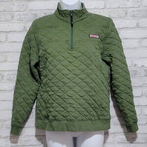 Vineyard Vines Quilted Pullover 1/4 Quarter Zip Jacket Womens Small